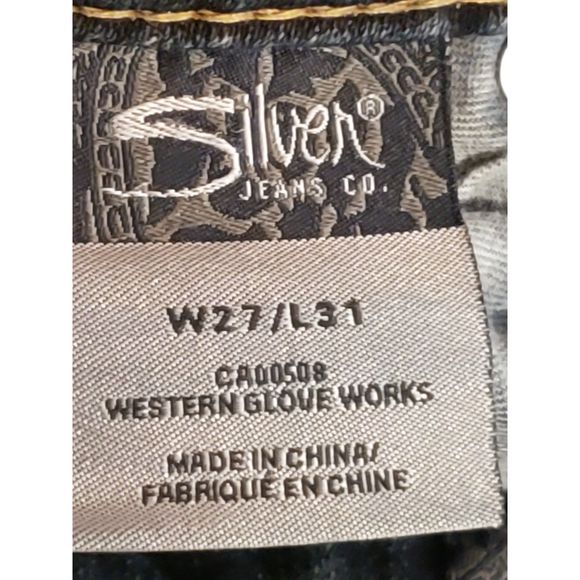 Women's Silver Jeans Co., Aiko Bootcut, W27/L31, Dark Blue - Picture 7 of 9